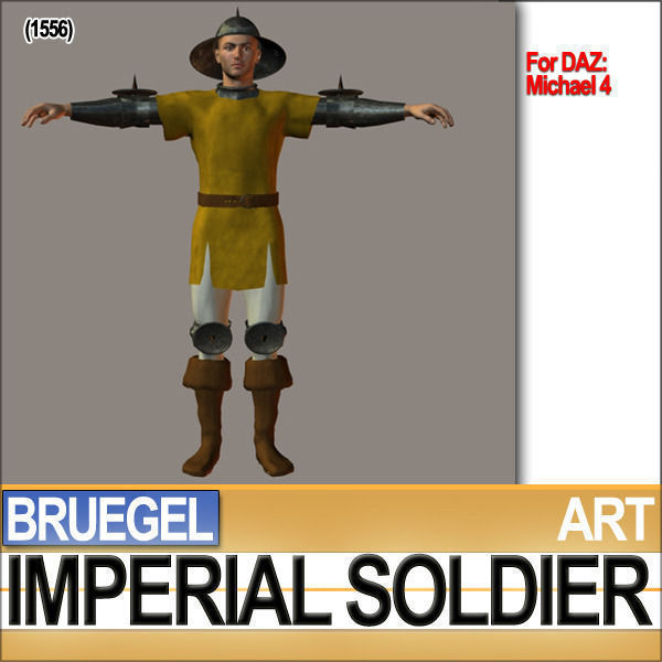 Imperial Soldier Props Bruegel Poser Daz 3D model_4