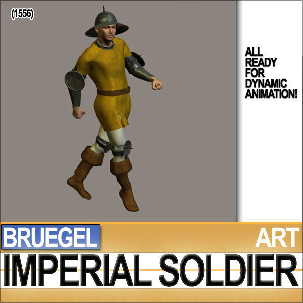 Imperial Soldier Props Bruegel Poser Daz 3D model_6