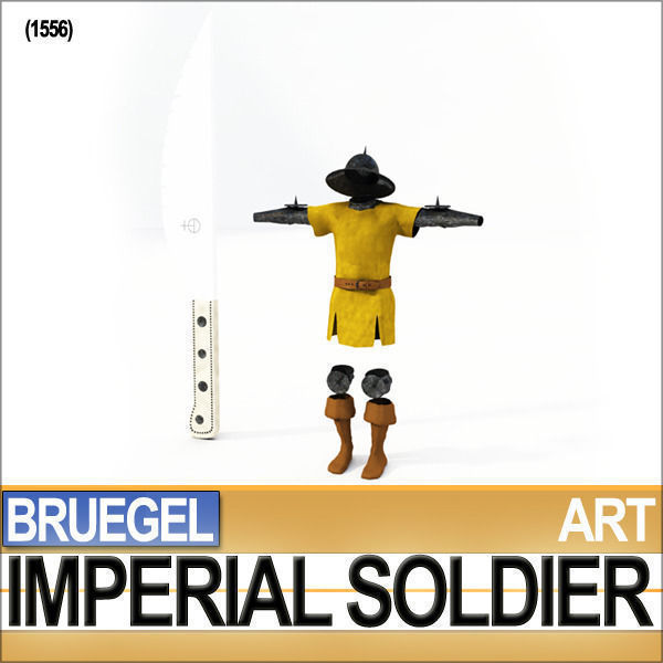 Imperial Soldier Props Bruegel Poser Daz 3D model_2