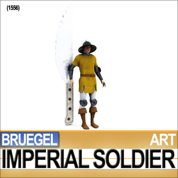 Imperial Soldier Props Bruegel Poser Daz 3D model_1