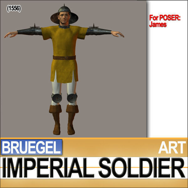 Imperial Soldier Props Bruegel Poser Daz 3D model_3