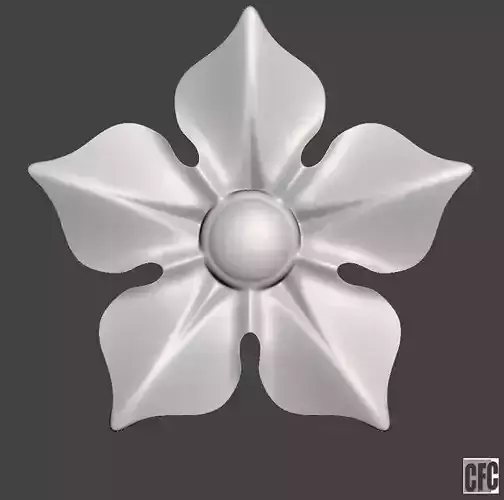 Floral bas-relief for cnc FLCFC0E 3D print model