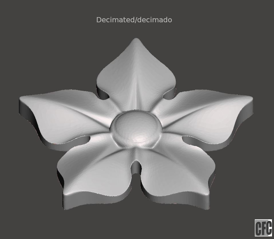 Floral bas-relief for cnc FLCFC0E 3D print model_9
