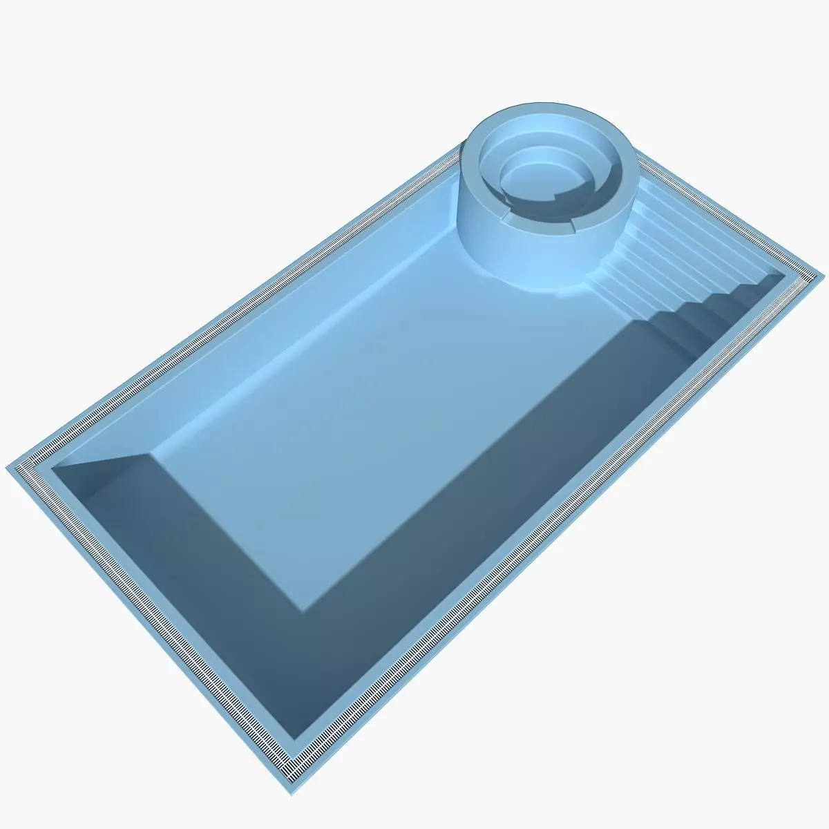 Swimming Pool 01 Free 3D model_0