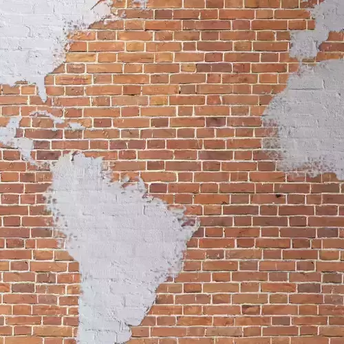 Brickwork world map 94