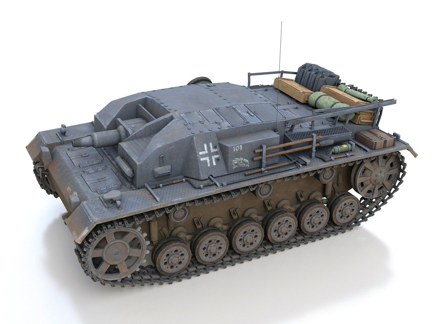 StuG III - Ausf B - StuG Abt 226 3D model_2