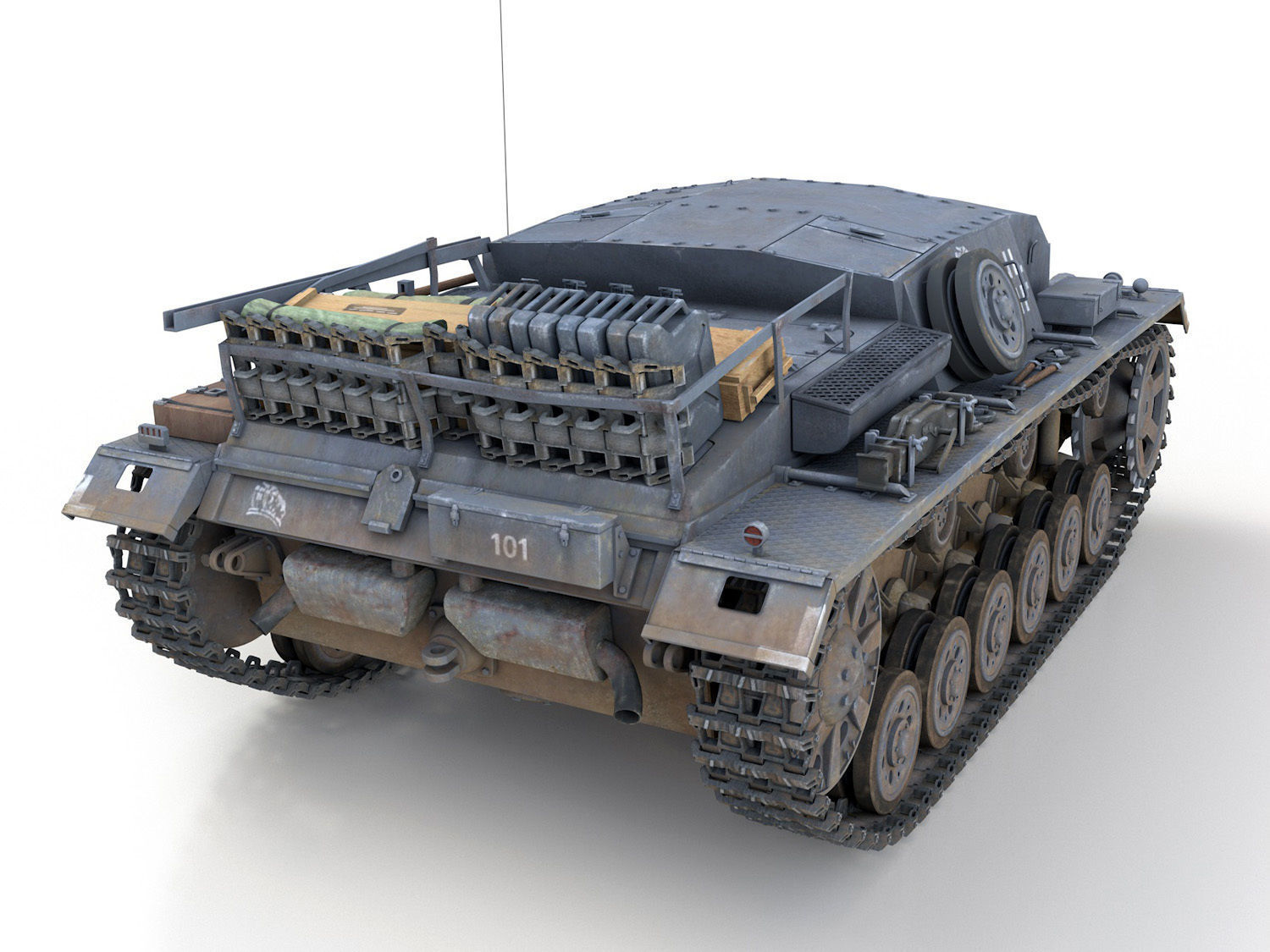 StuG III - Ausf B - StuG Abt 226 3D model_7
