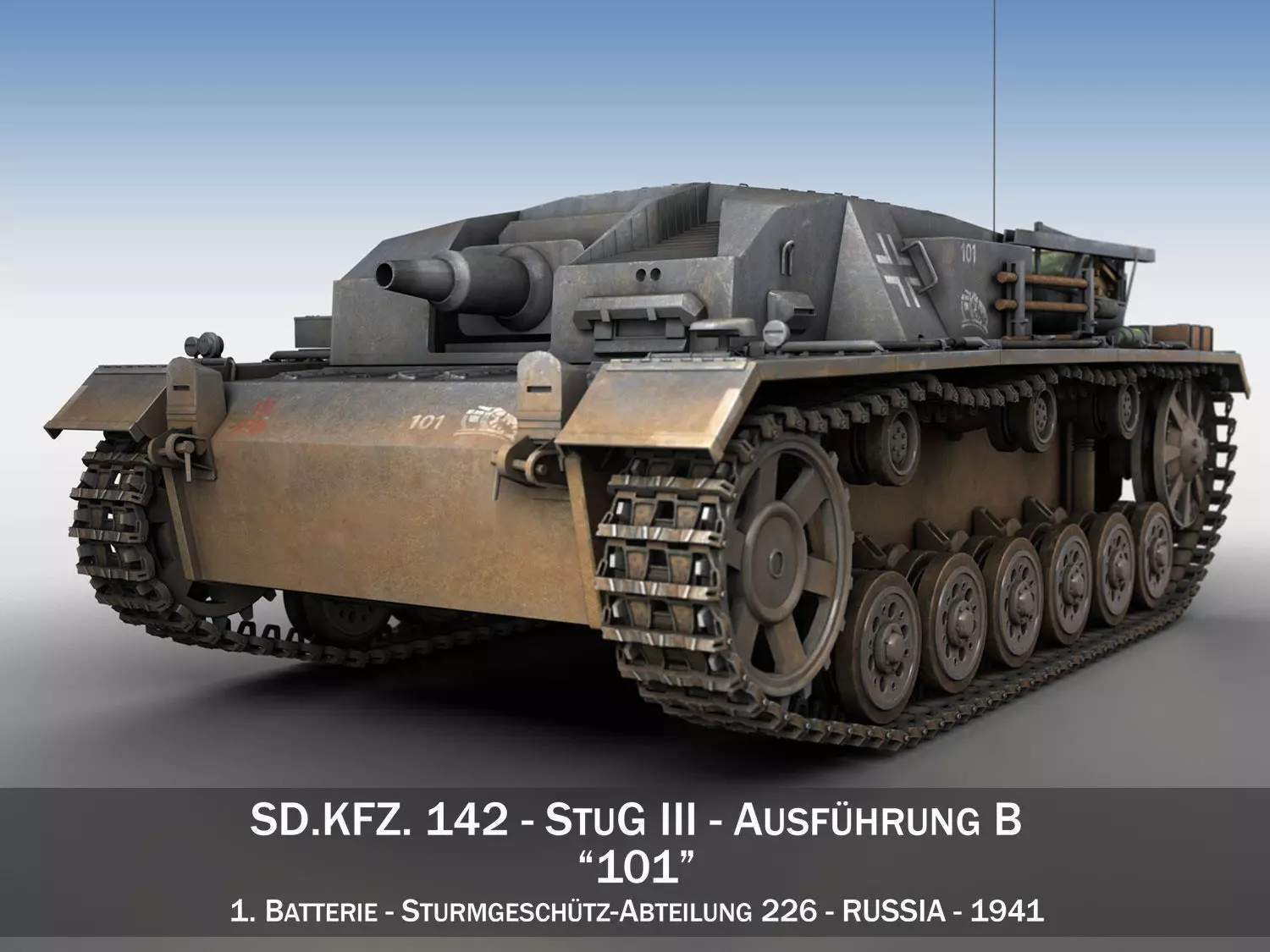 StuG III - Ausf B - StuG Abt 226 3D model_0