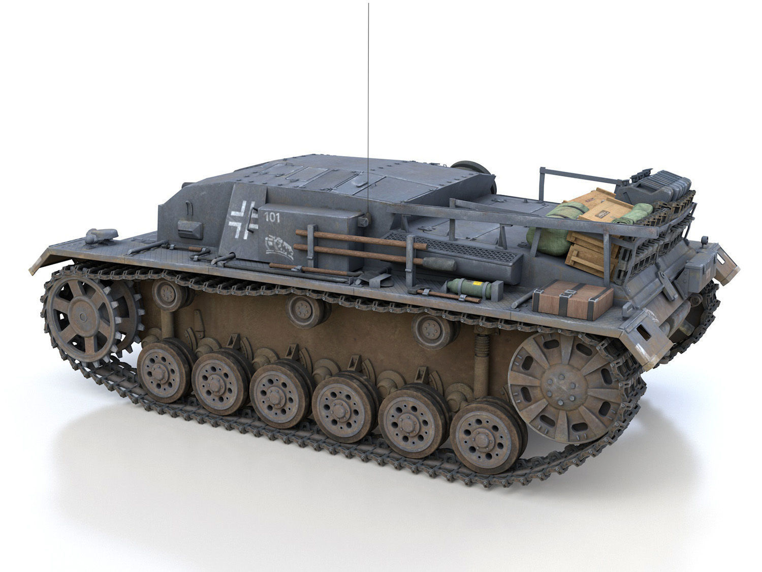 StuG III - Ausf B - StuG Abt 226 3D model_3