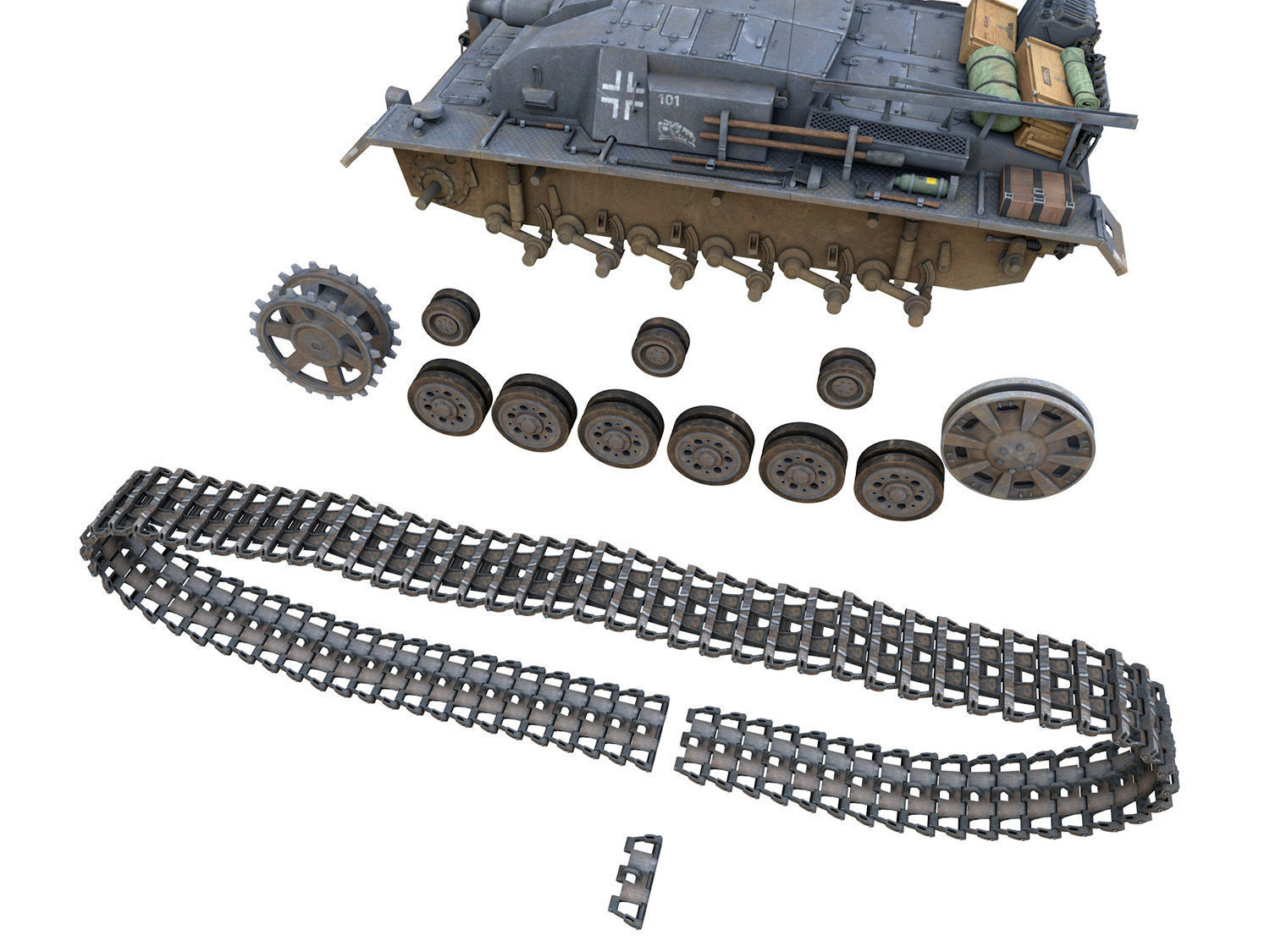 StuG III - Ausf B - StuG Abt 226 3D model_10