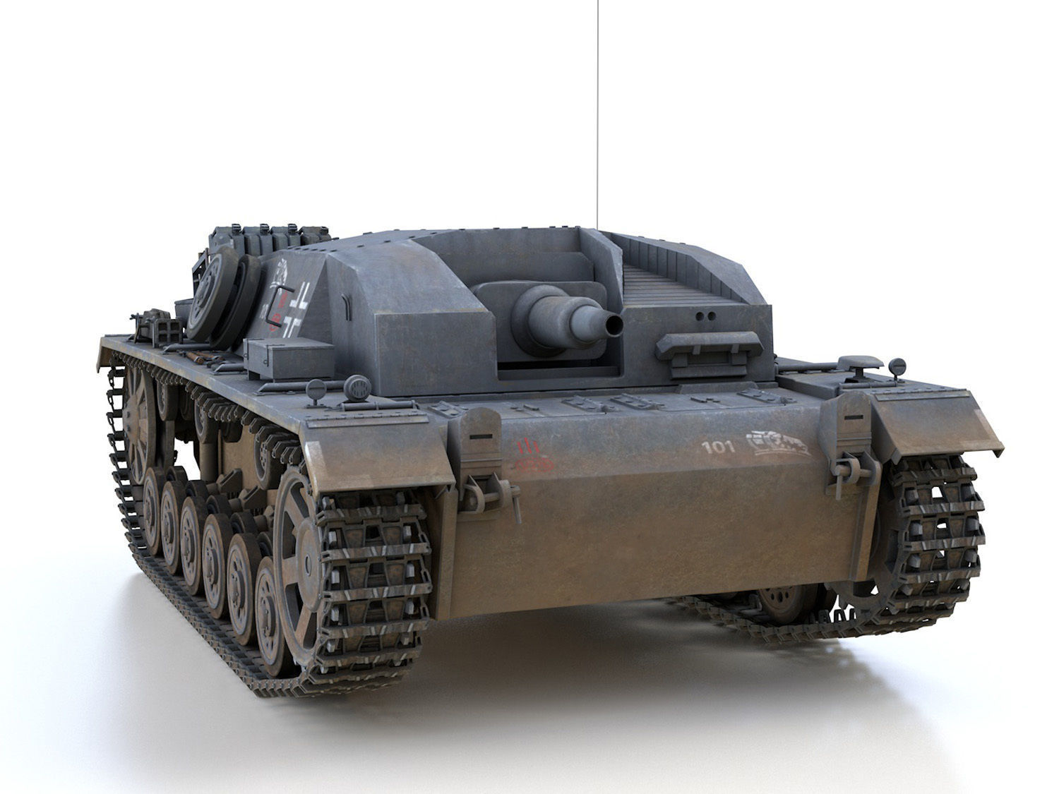 StuG III - Ausf B - StuG Abt 226 3D model_9