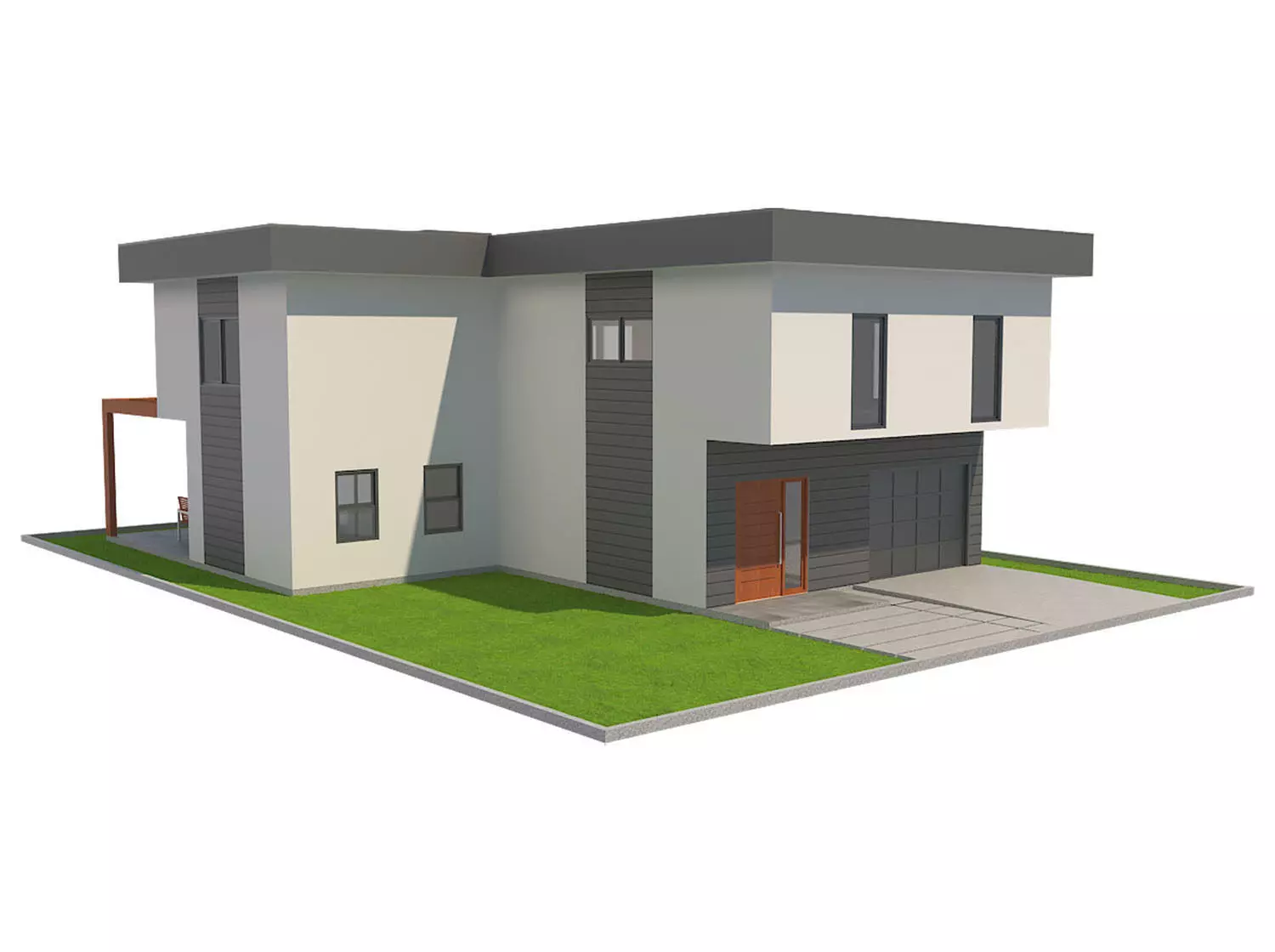 Modern House 3 3D model_0