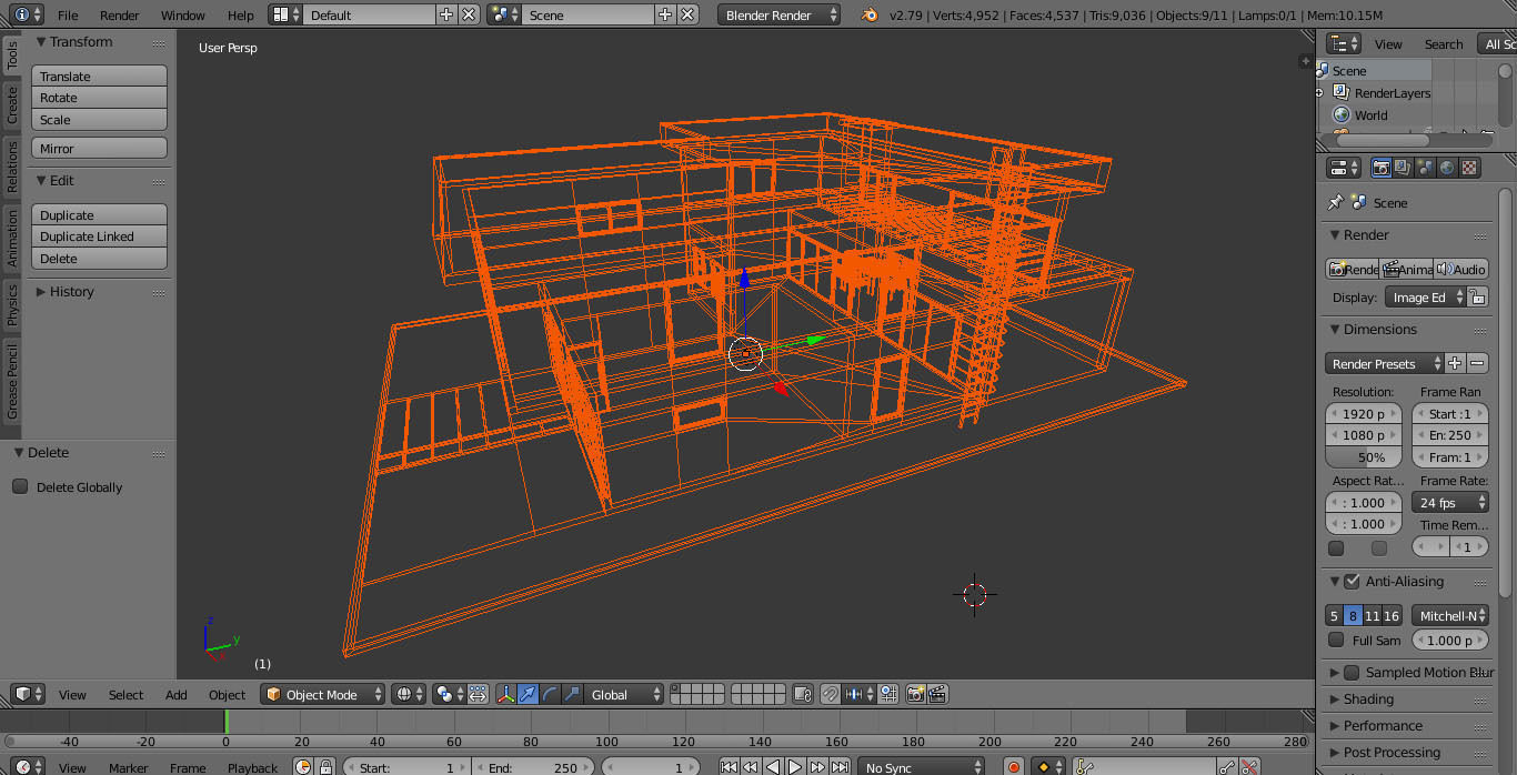 Modern House 3 3D model_16