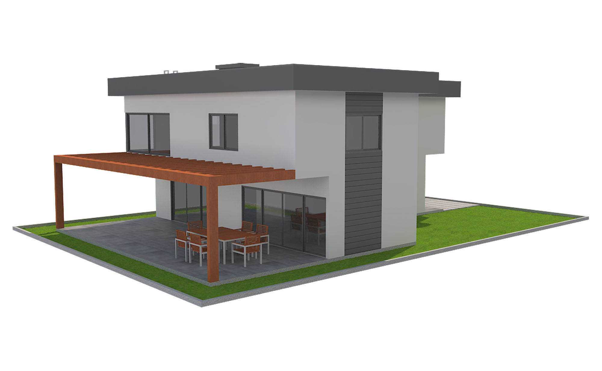 Modern House 3 3D model_5