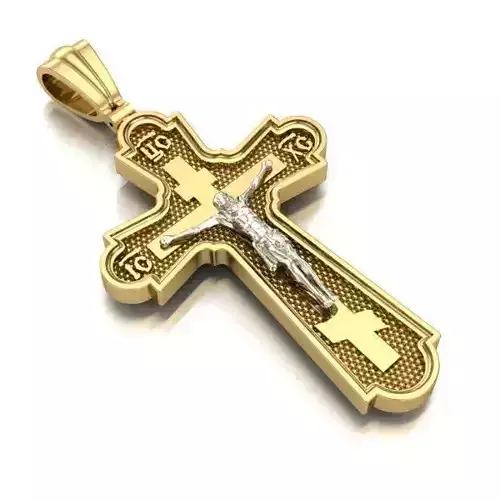 CROSS gold crucifix pendant
