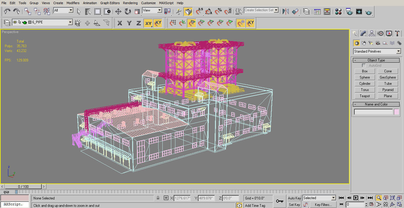 Industrial Building 2 Low-poly 3D model_15