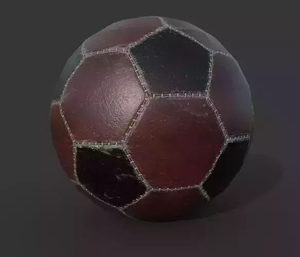 Soccer Ball PBR Low-poly 3D model