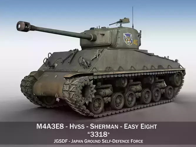 M4A3E8 Sherman - JGSDF - 3318