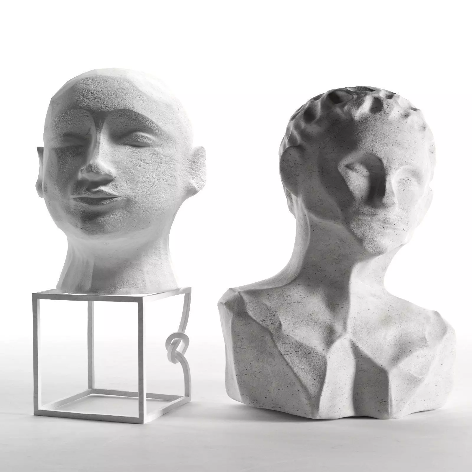 Head Sculptures 3D model_0
