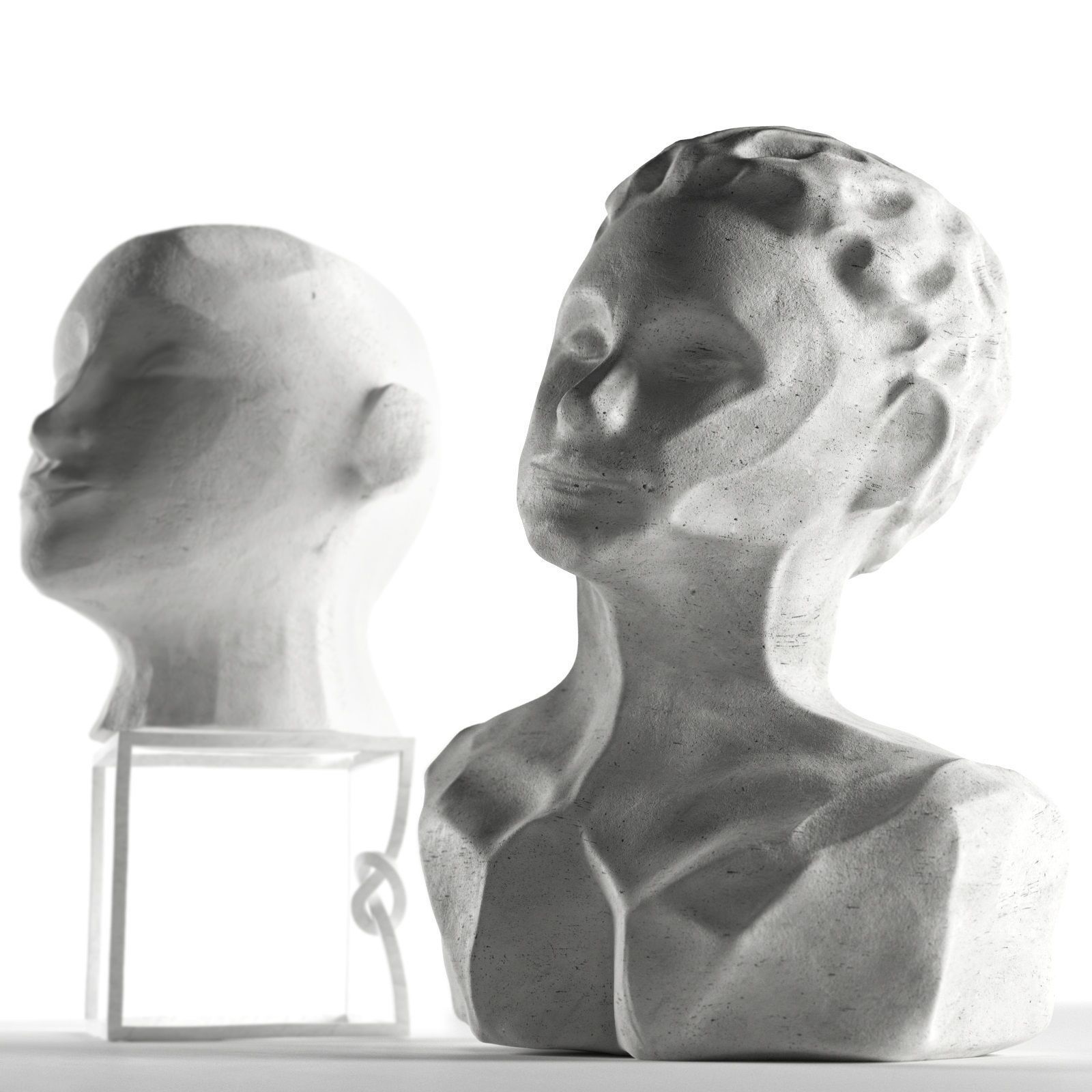 Head Sculptures 3D model_4