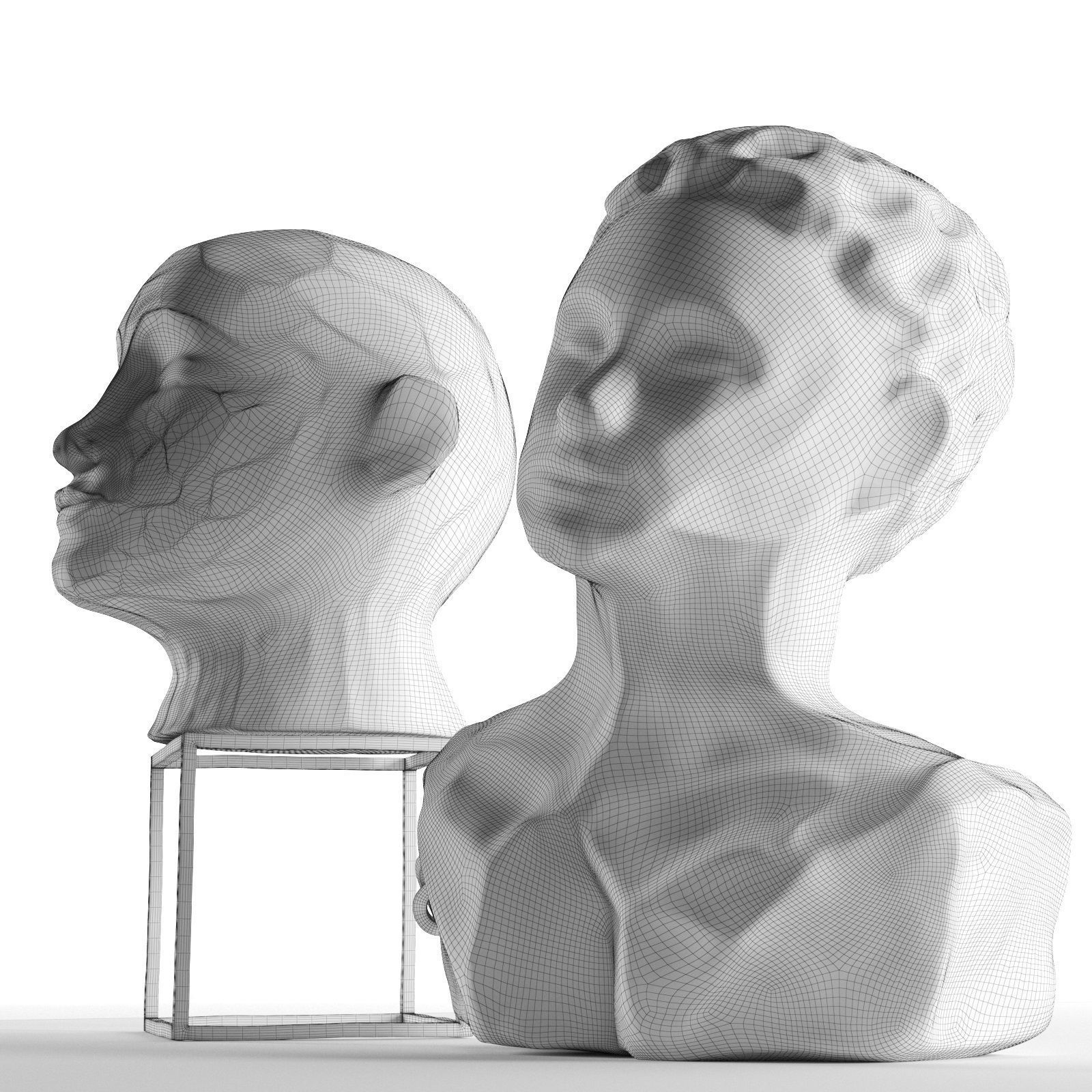Head Sculptures 3D model_1