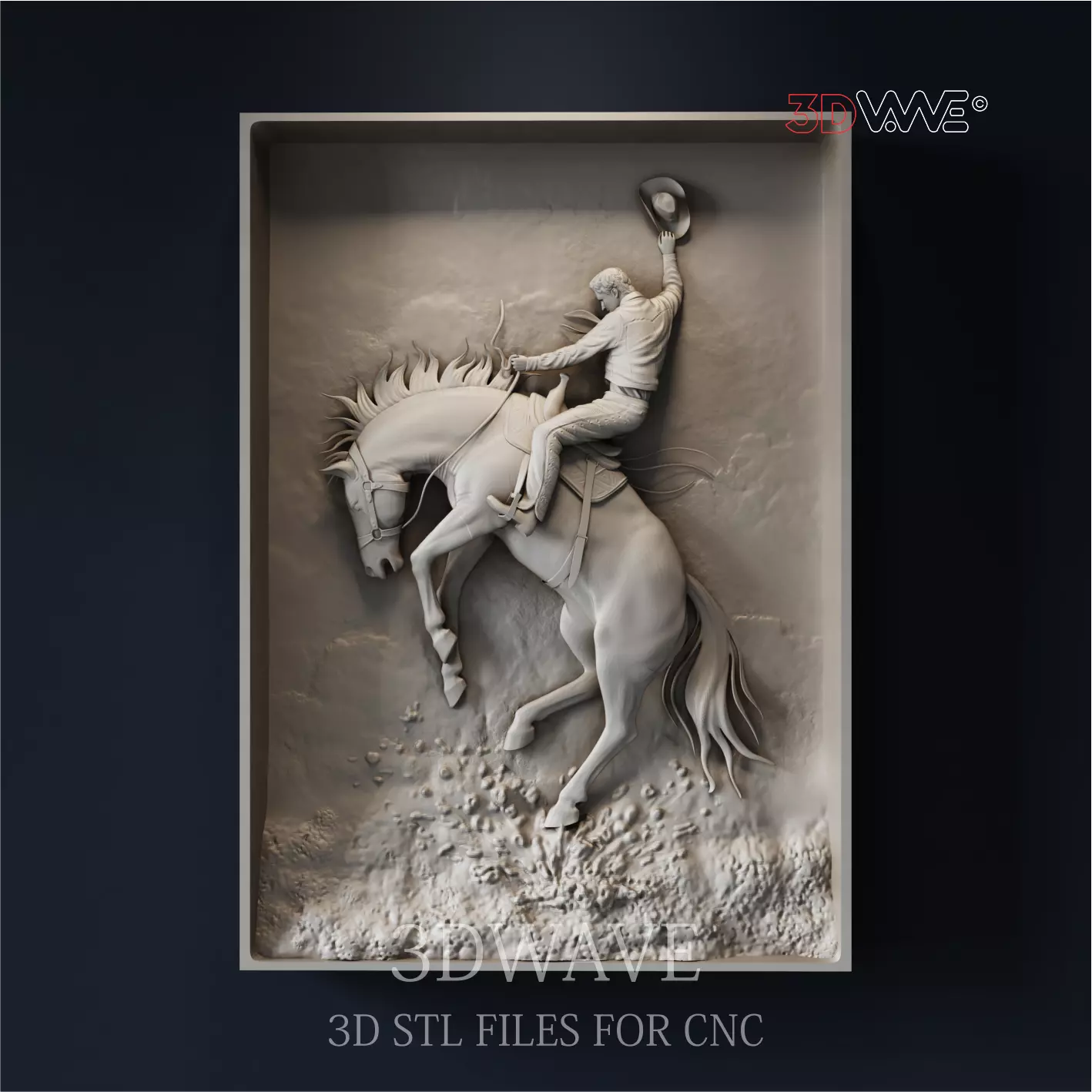 COWBOY 3d stl files for CNC 3D print model_0