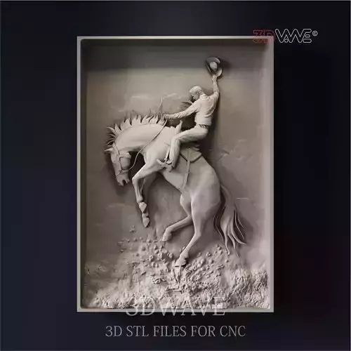 COWBOY 3d stl files for CNC