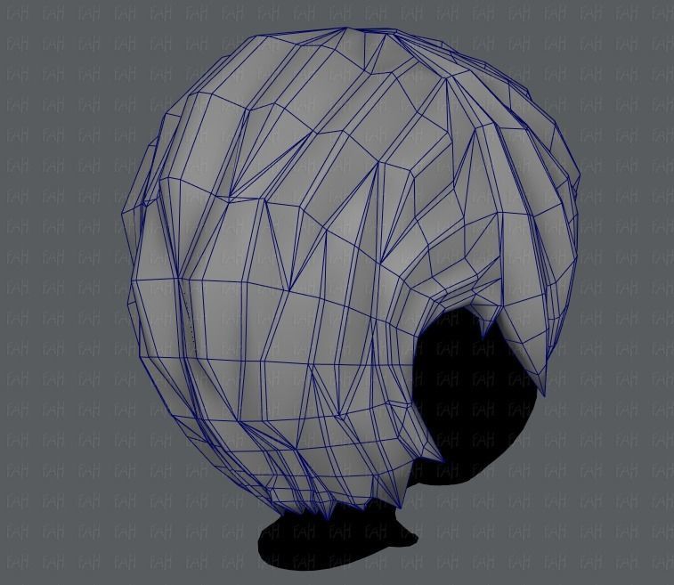 3D Hair style for boy V05 Low-poly 3D model_28