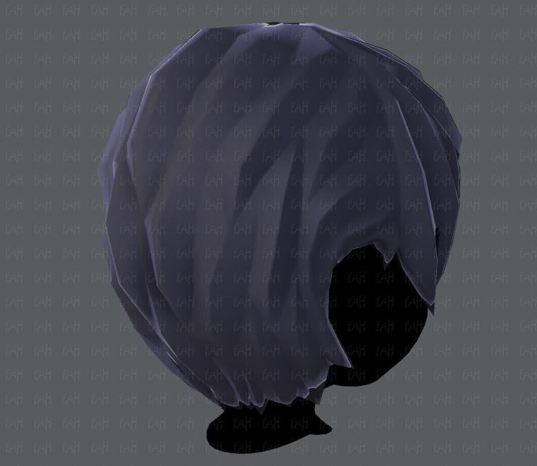 3D Hair style for boy V05 Low-poly 3D model_20