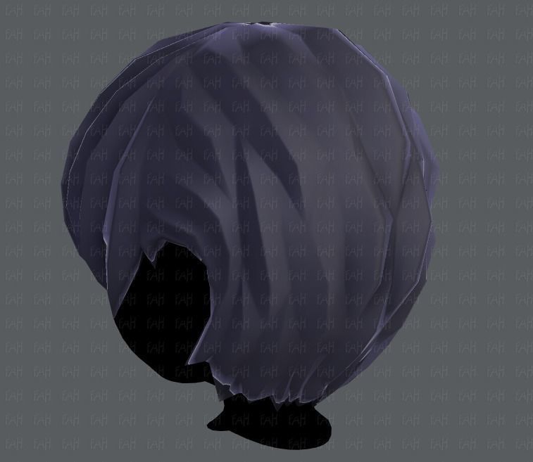 3D Hair style for boy V05 Low-poly 3D model_22