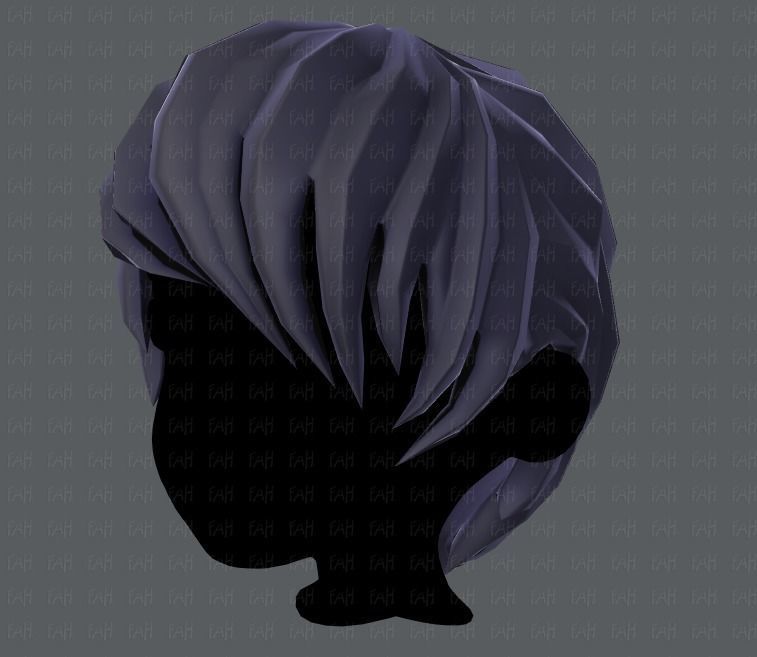 3D Hair style for boy V05 Low-poly 3D model_24