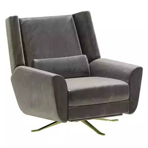 Restoration Hardware Luke Leather Swivel Recliner