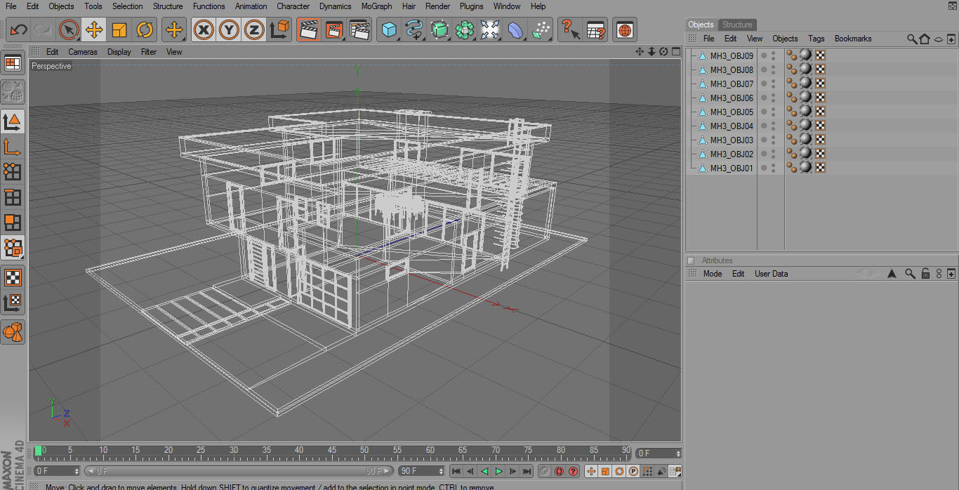 Modern House Set 1 Low-poly 3D model_28