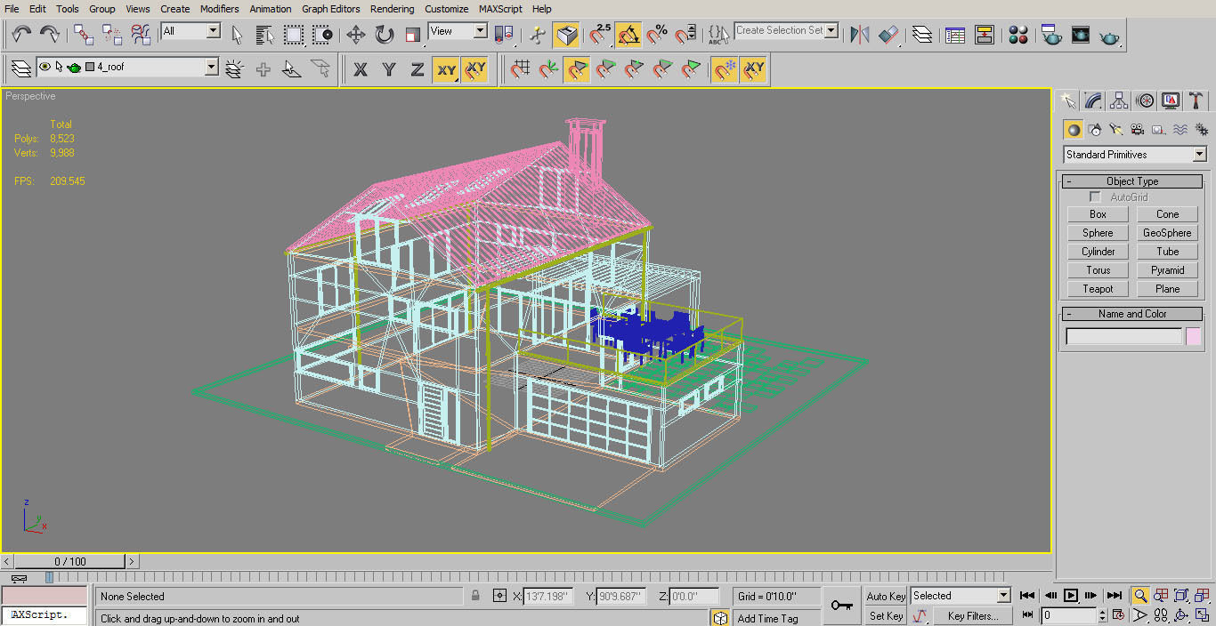 Modern House Set 1 Low-poly 3D model_16