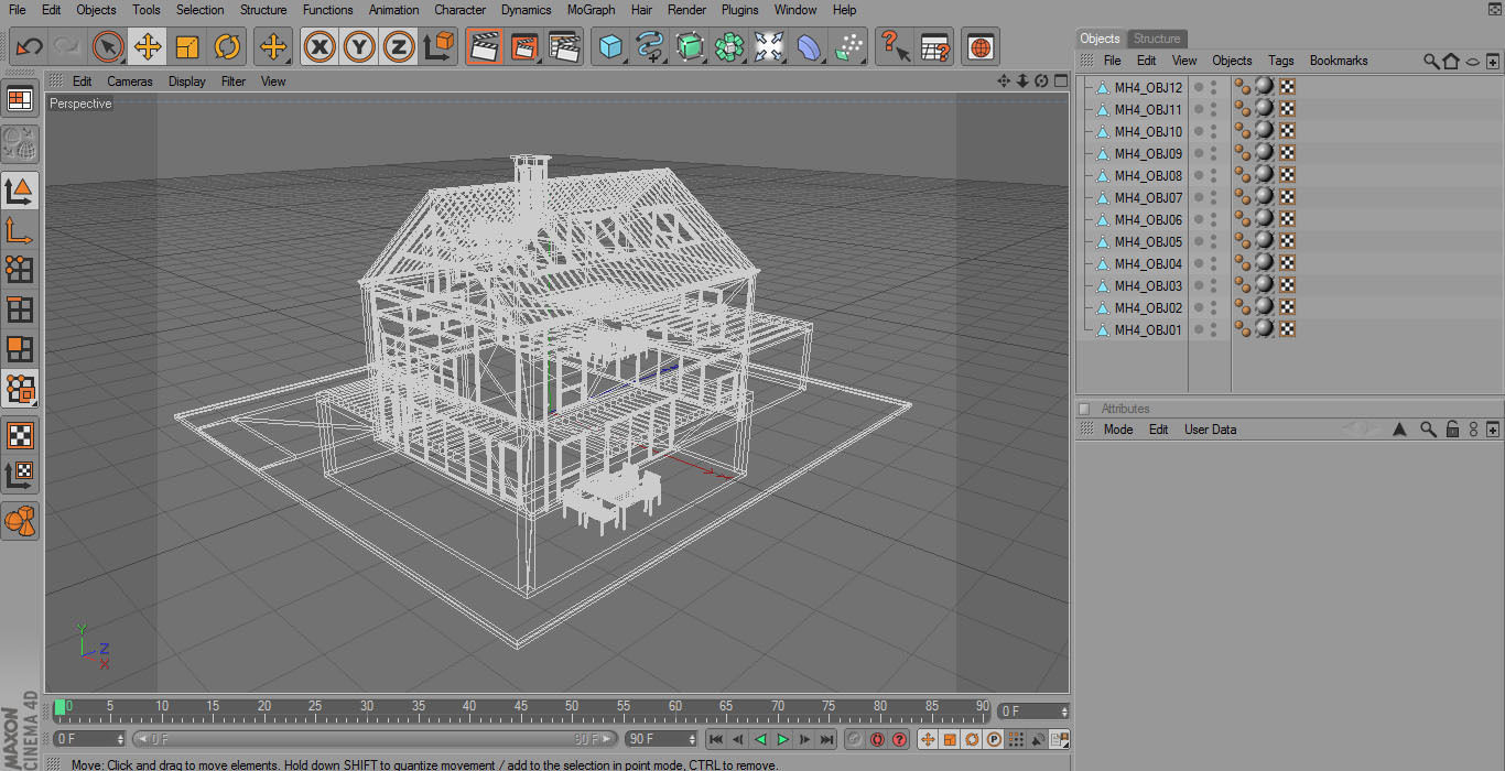 Modern House Set 1 Low-poly 3D model_32