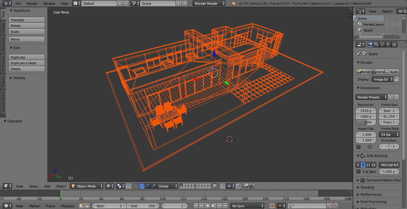 Modern House Set 1 Low-poly 3D model_10