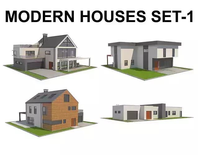 Modern House Set 1