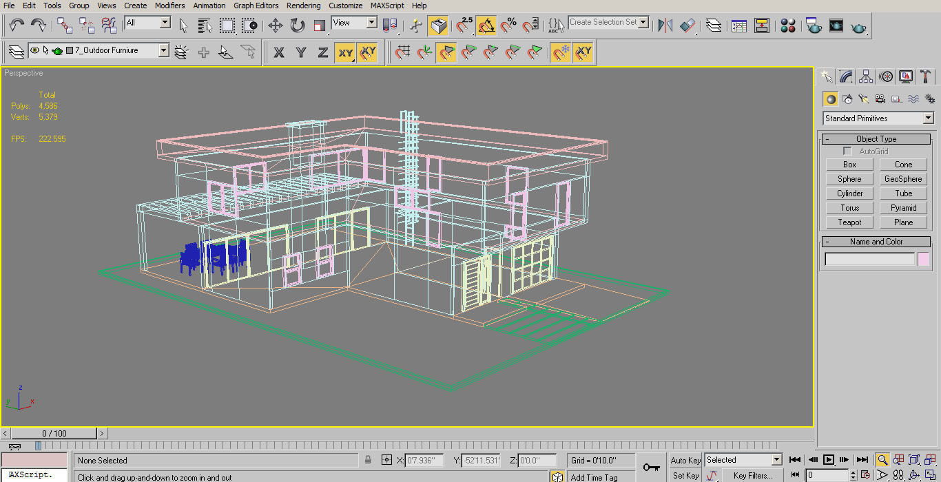 Modern House Set 1 Low-poly 3D model_21