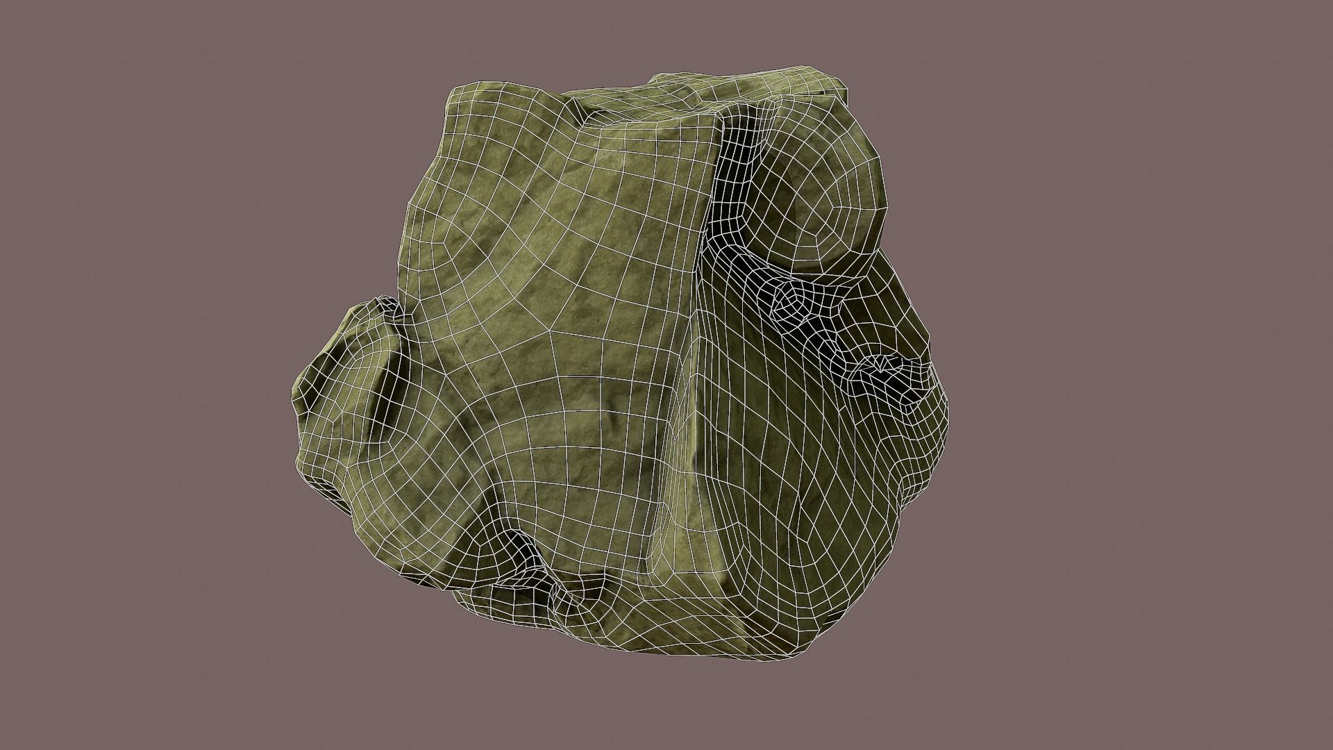 Rock lowpoly 3D model Low-poly 3D model_5