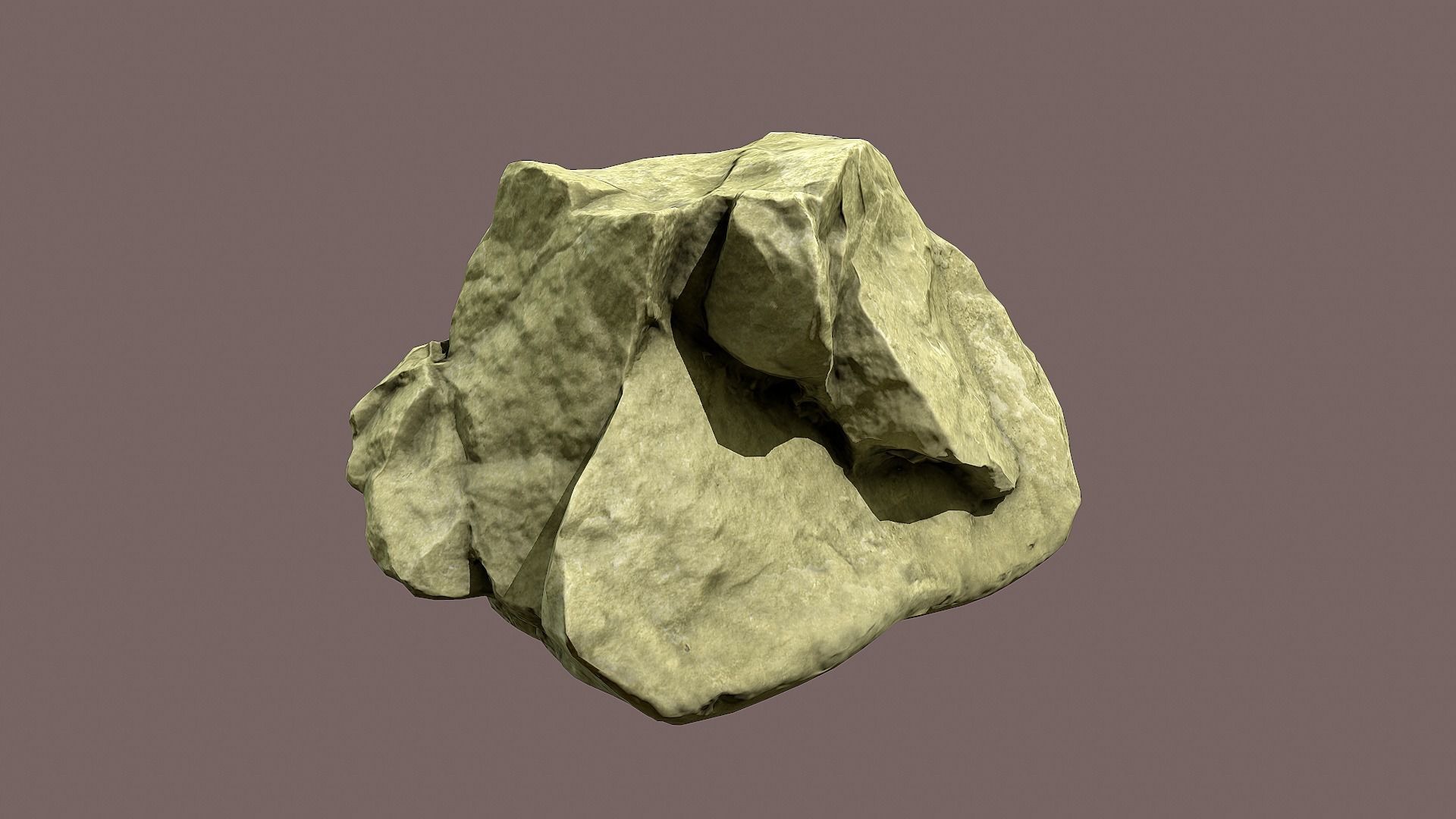 Rock lowpoly 3D model Low-poly 3D model_2