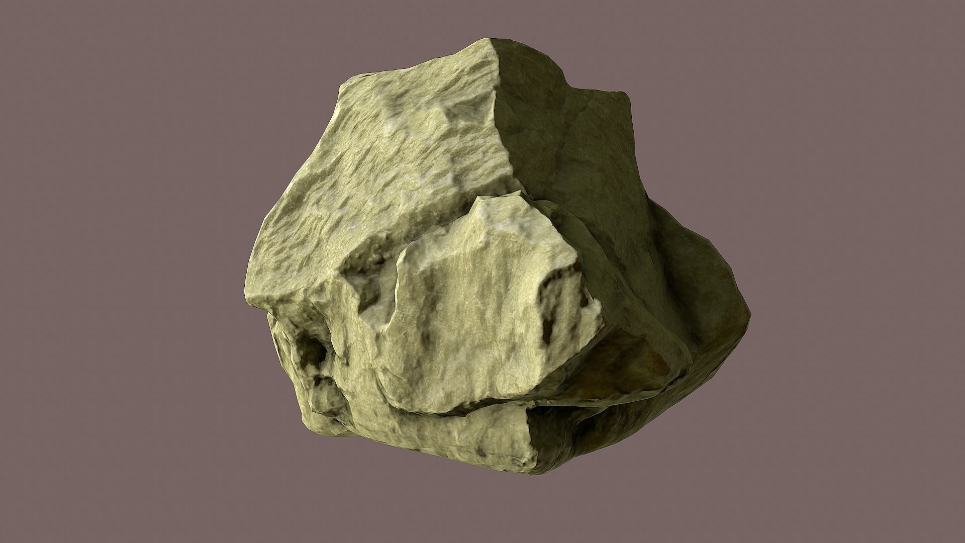 Rock lowpoly 3D model Low-poly 3D model_3