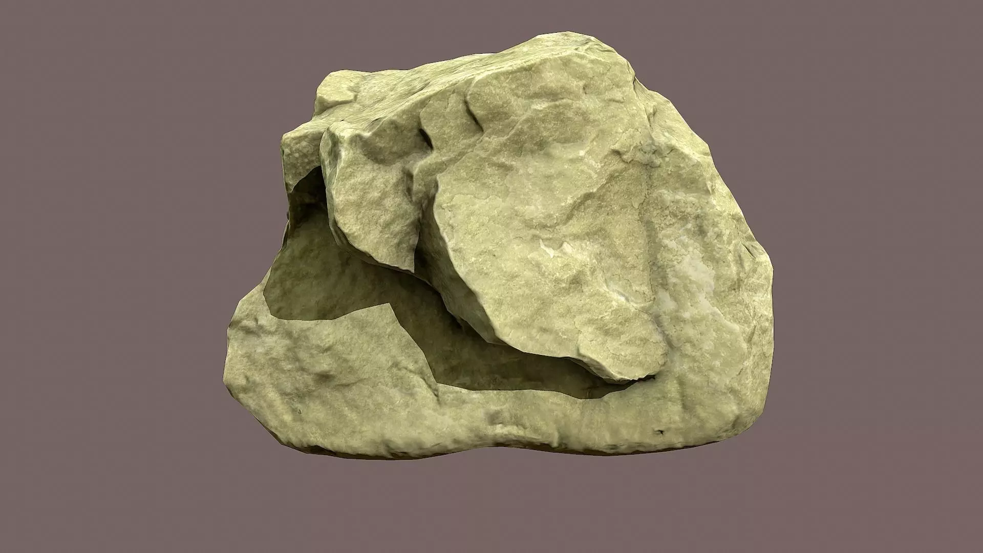 Rock lowpoly 3D model Low-poly 3D model_0