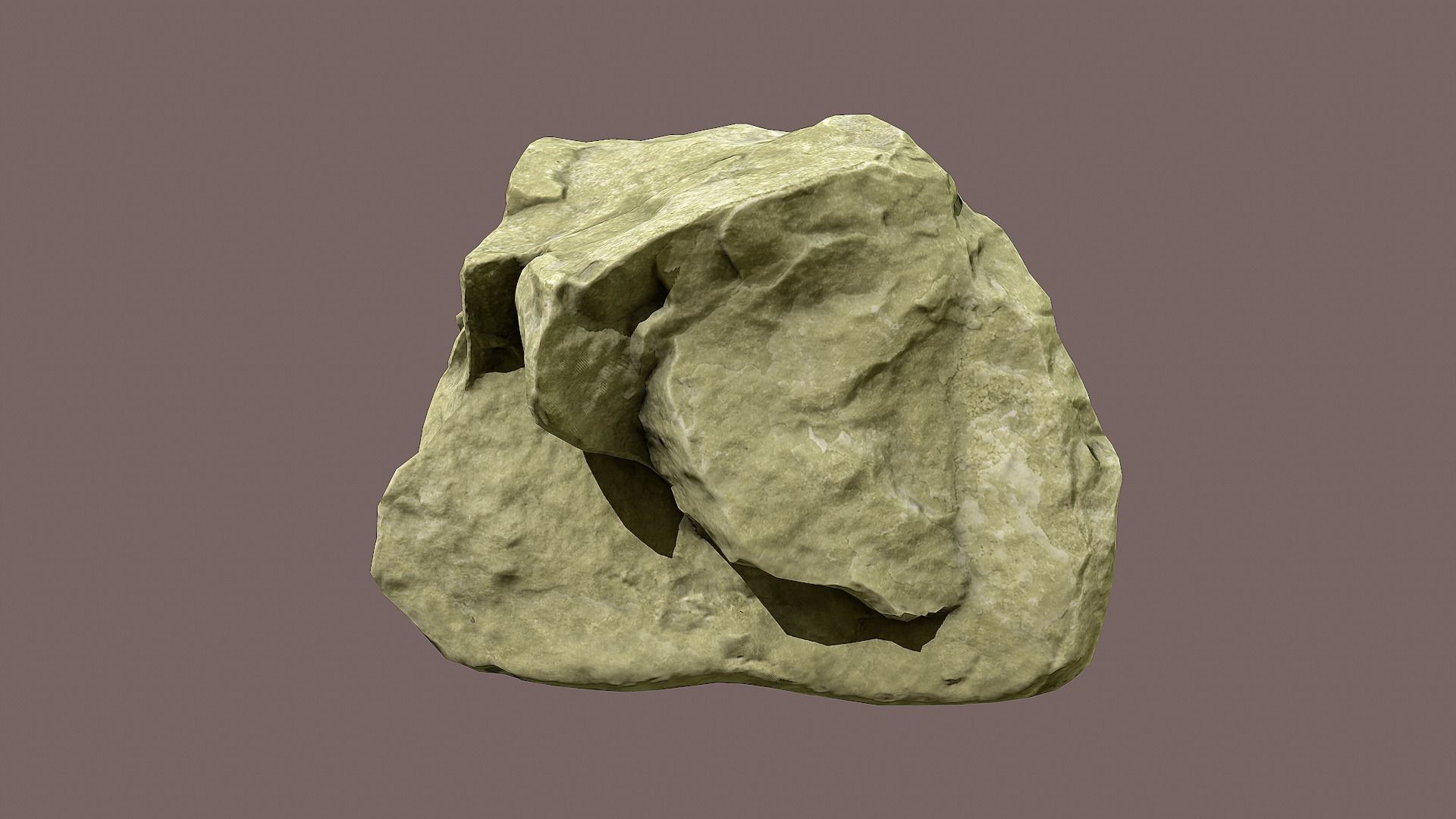 Rock lowpoly 3D model Low-poly 3D model_1