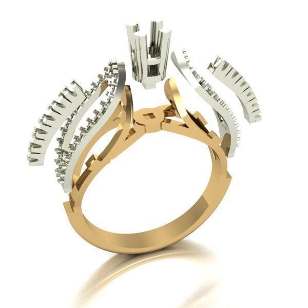ENGAGEMENT RINGS 3D print model_3