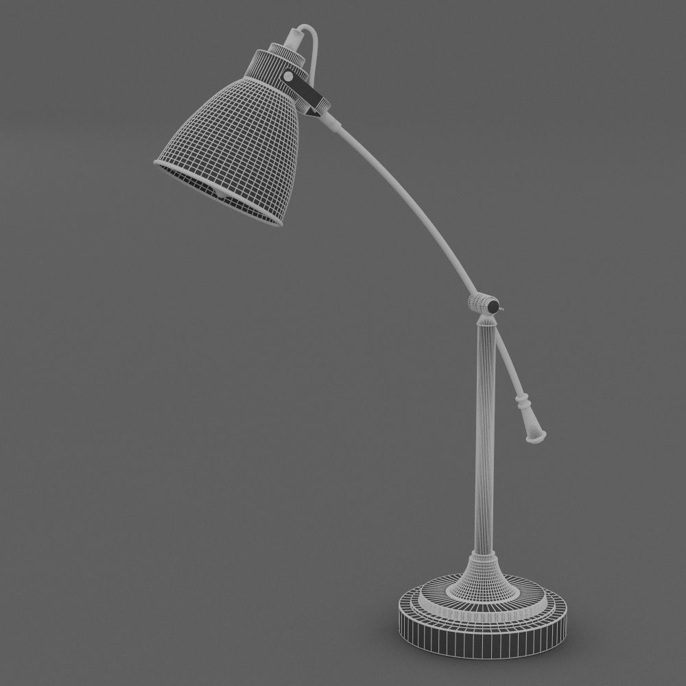lamp 3d model desk 3D model_1