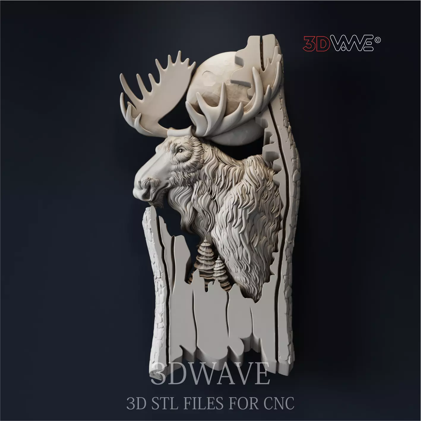 ELK 3d models for CNC 3D print model_0