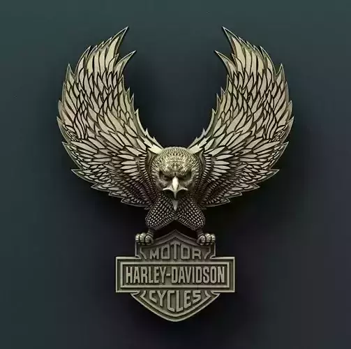 Harley Davidson 3d stl model for cnc