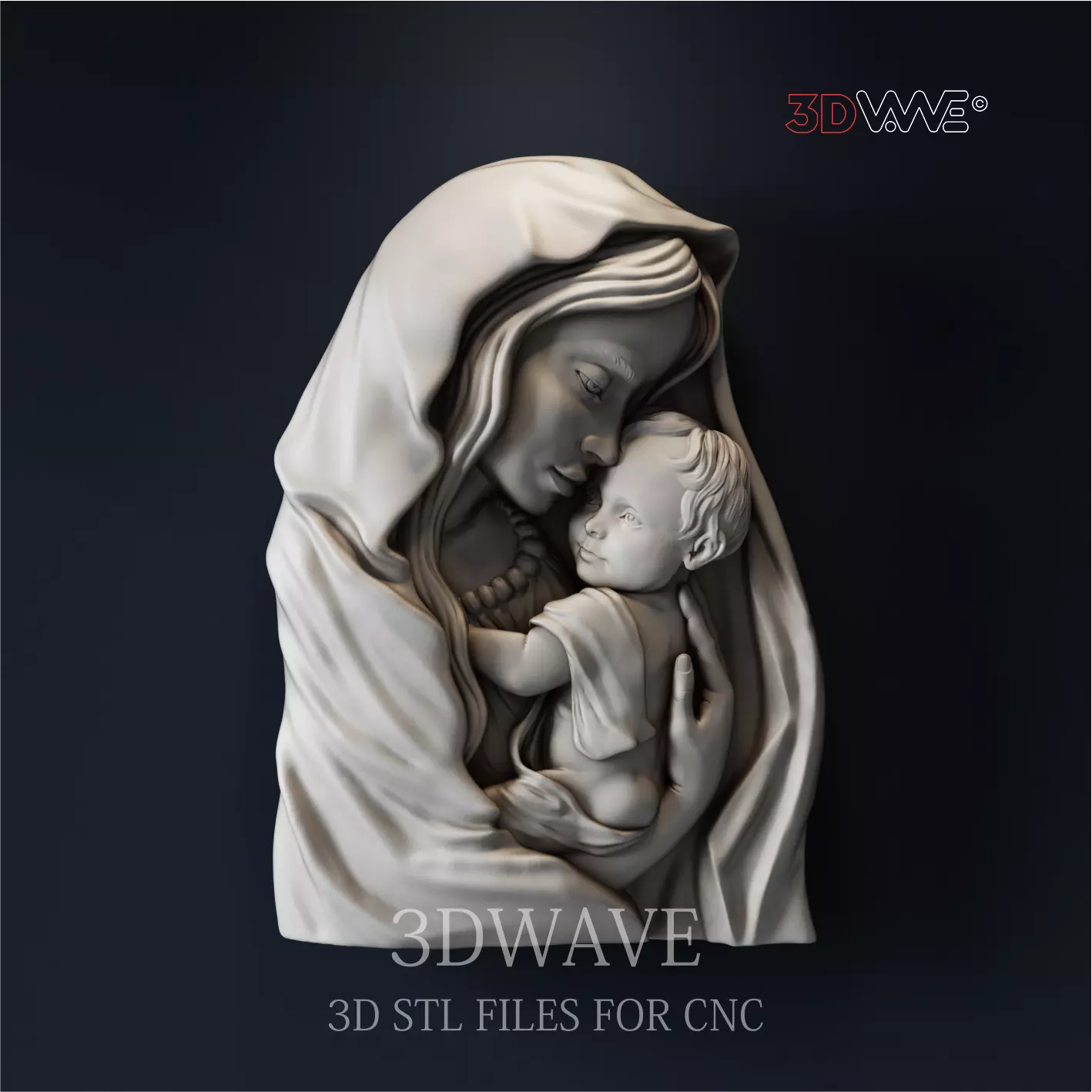 MOTHER AND CHILD 3D print model_0