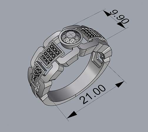 MAN RING 3D print model_4