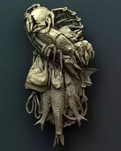 Water trophy 3d stl model for cnc 3D print model